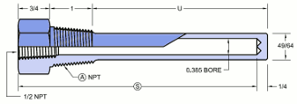 Technical drawing of well