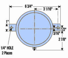 Technical drawing of thermometer