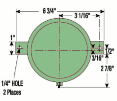 Technical drawing of thermometer