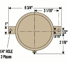 Technical drawing of thermometer